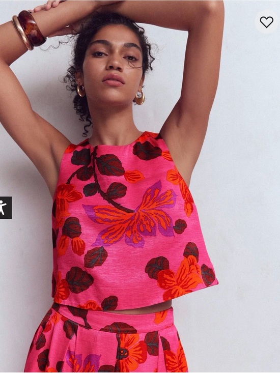 Boden Dresses & Skirts - Boden Pink Floral Sleeveless Top & Skirt set